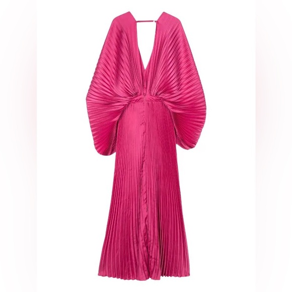 L’IDÉE WOMAN De Luxe Pleated Gown - bright pink - Picture 3 of 5
